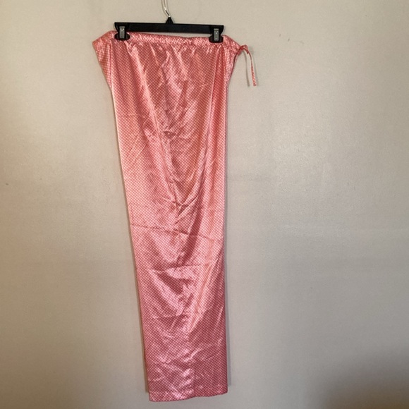 ❗️SALE❗️Adonna Polka Dot Vintage Silky Pajama Set Women’s Large Peach Color EUC - Picture 12 of 16